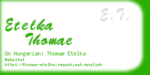 etelka thomae business card